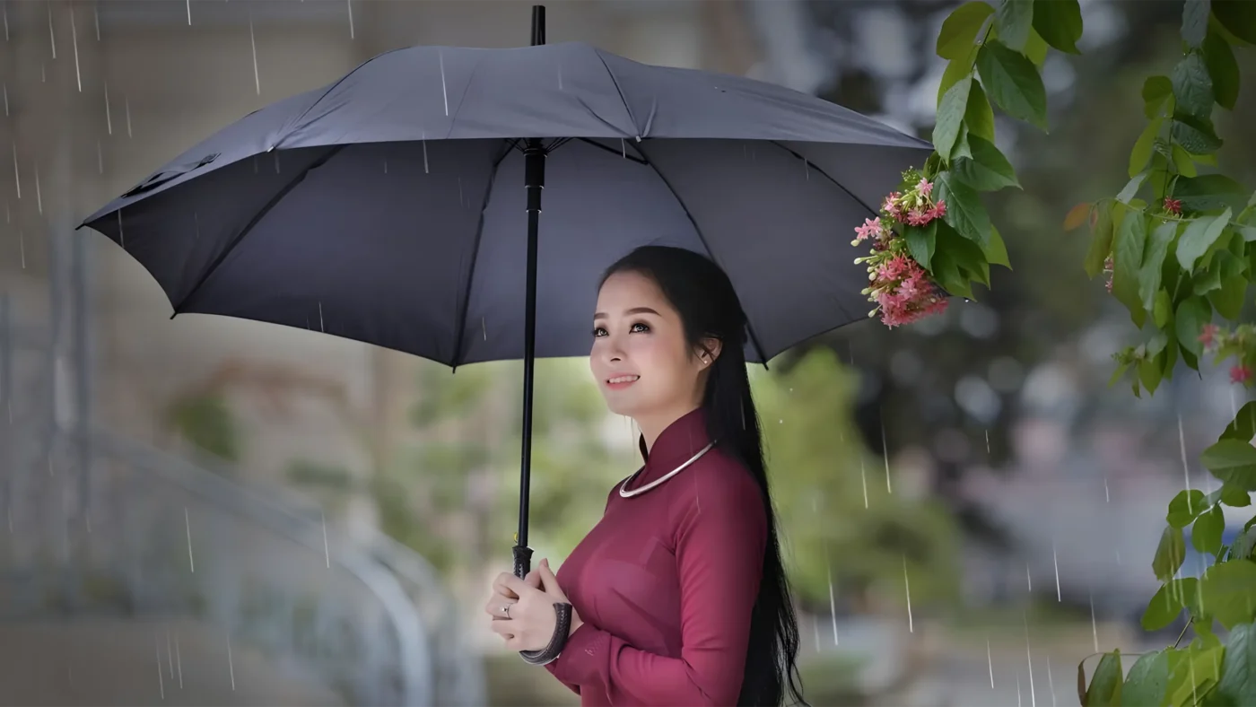 Ảnh Gái Xinh Dưới Mưa: Vẻ Đẹp Lãng Mạn