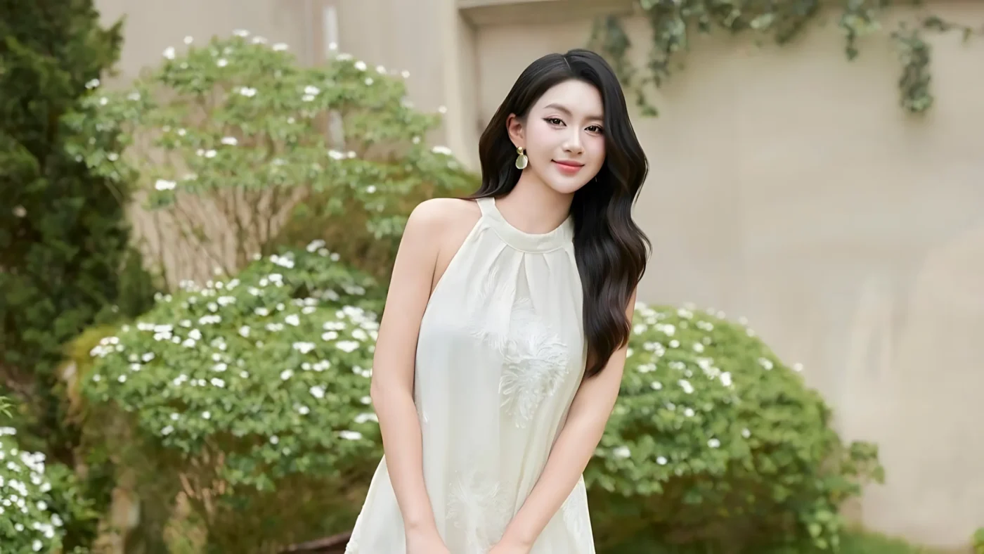 Ảnh Gái Xinh Mặc Váy Lụa Mềm Mại Quyến Rũ