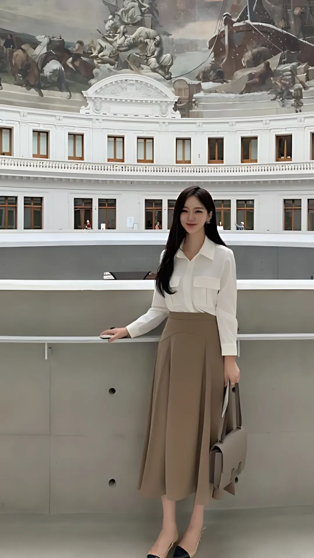 Hình Ảnh Gái Xinh Mặc Áo Sơ Mi Thanh Lịch Đầy Cảm Hứng