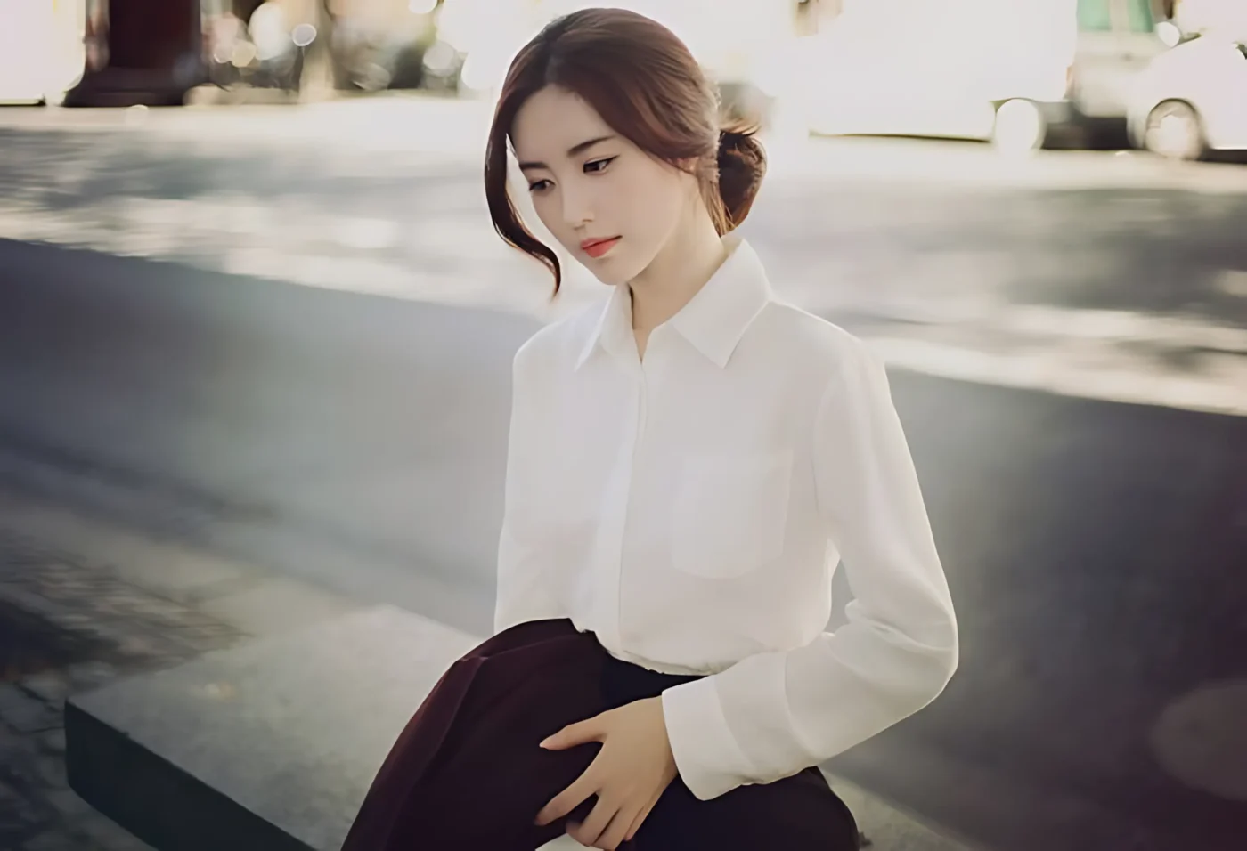 Ảnh Gái Xinh Mặc Đồ Công Sở Toát Khí Chất Chuyên Nghiệp